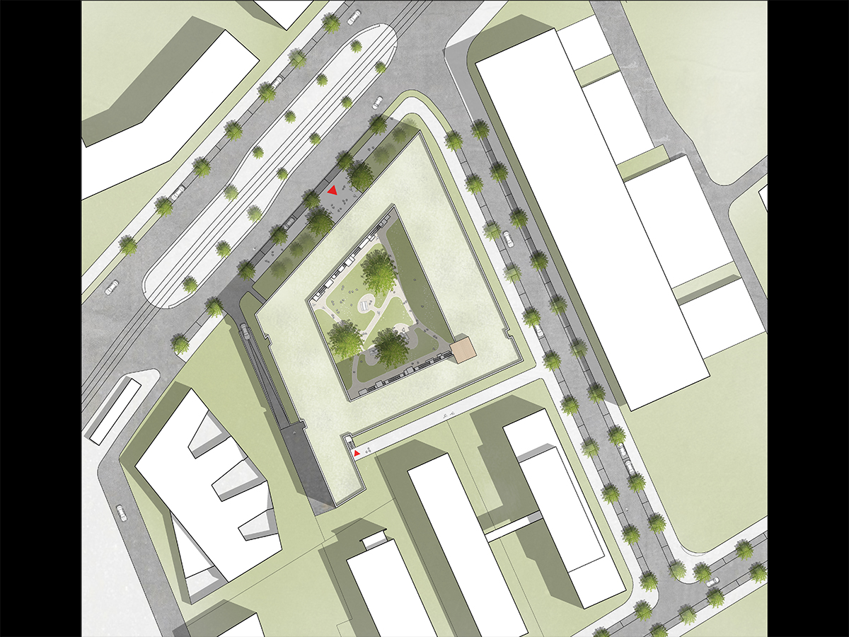 Lageplan ohne Bäume