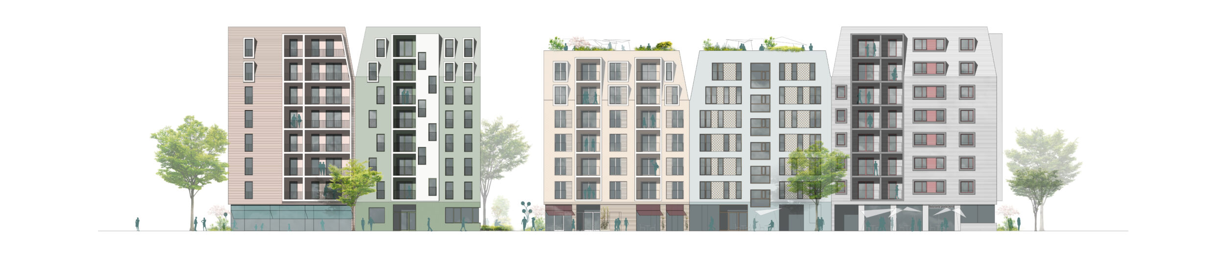 Ansicht Nord-West Frankenallee Teilbereich Ost